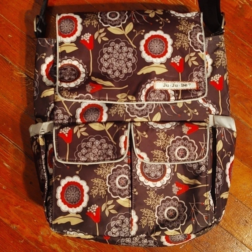 Ju-Ju-Be Lotus Lullaby Print Messenger Style Diaper Bag